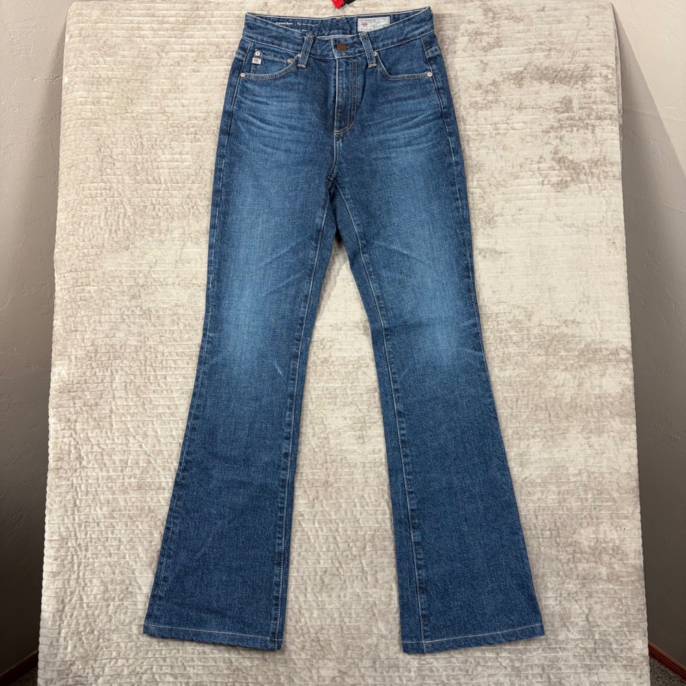 AG Adriano Goldschmied Alexxis Boot High Rise Vintage Fit Jeans Blue 24 VBS1B75‎